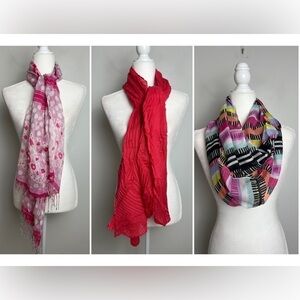 Unbranded Bundle (3) of Summer‎ Lightweight Pastel Scarves